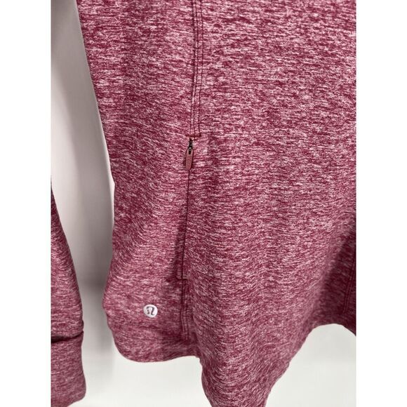 LULULEMON ATHLETICA Runderful Long Sleeve Heathered Misty Merlot Red Size 6 - Picture 5 of 6